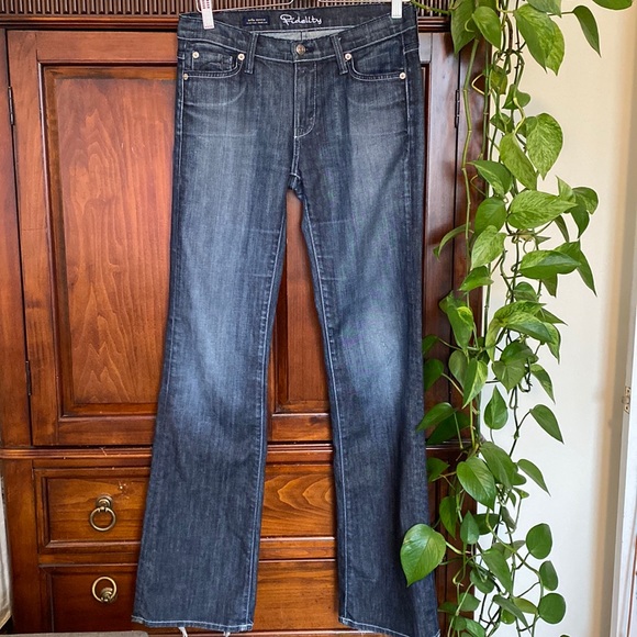 Fidelity bella donna mid rise boot cut Alloy Jet wash US made Japanese denim - Picture 2 of 15